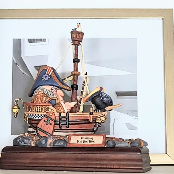 James Christensen Greenwich Workshop Waiting for the Tide Boat Ship Art Figurine - Picture 7 of 9